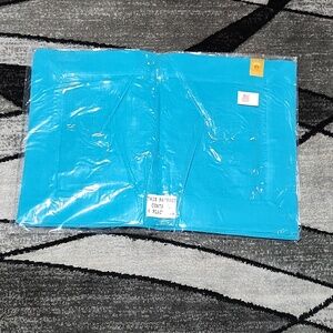 VINTAGE LINTEX SET-OF-4 TURQUOISE RECTANGLE TABLE PLACEMATS 13"X19"